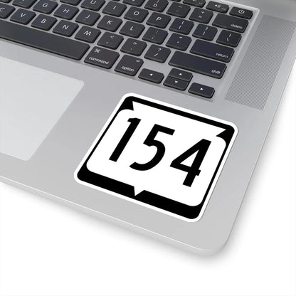 WIS 154 (Wisconsin) (Road Sign) STICKER Vinyl Kiss-Cut Decal - The Sticker Space