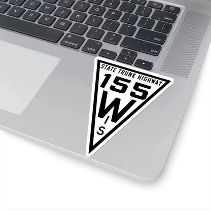 WIS 155 1919 (Wisconsin) (Road Sign) STICKER Vinyl Kiss-Cut Decal - The Sticker Space