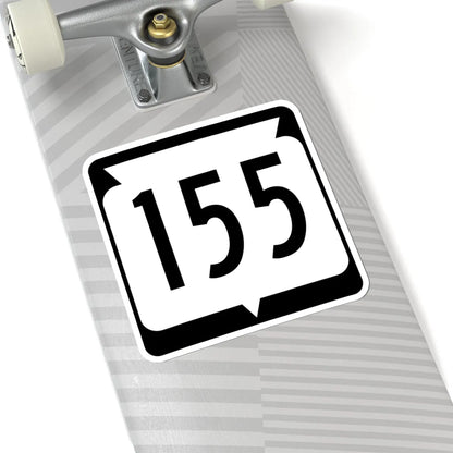 WIS 155 (Wisconsin) (Road Sign) STICKER Vinyl Kiss-Cut Decal - The Sticker Space