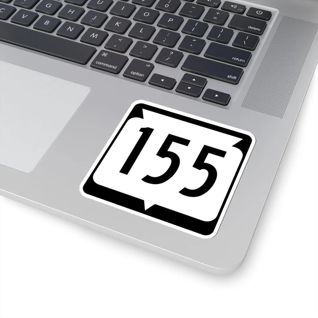 WIS 155 (Wisconsin) (Road Sign) STICKER Vinyl Kiss-Cut Decal - The Sticker Space