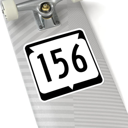 WIS 156 (Wisconsin) (Road Sign) STICKER Vinyl Kiss-Cut Decal - The Sticker Space