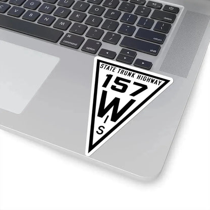 WIS 157 1919 (Wisconsin) (Road Sign) STICKER Vinyl Kiss-Cut Decal - The Sticker Space