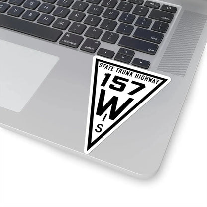 WIS 157 1919 (Wisconsin) (Road Sign) STICKER Vinyl Kiss-Cut Decal - The Sticker Space