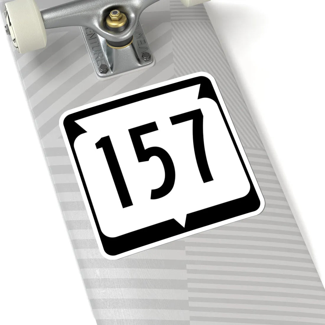 WIS 157 (Wisconsin) (Road Sign) STICKER Vinyl Kiss-Cut Decal - The Sticker Space