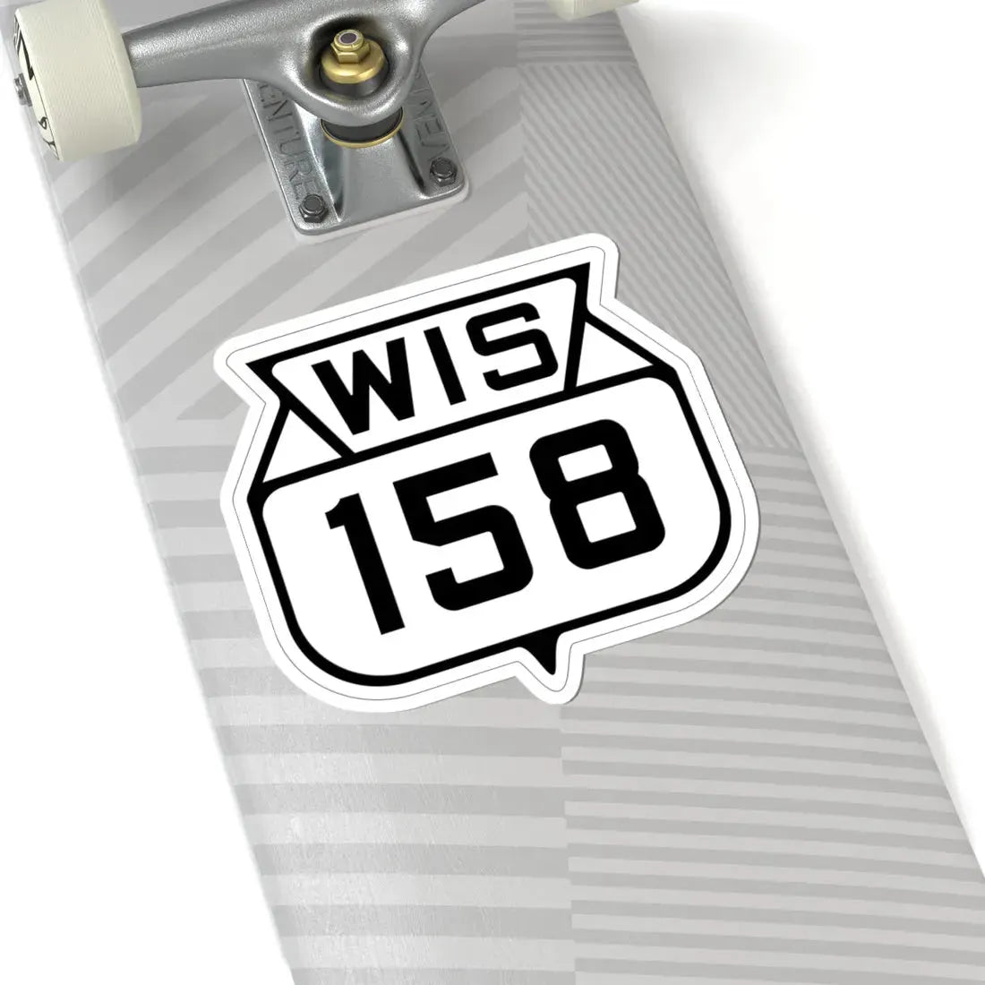 WIS 158 1938 (Wisconsin) (Road Sign) STICKER Vinyl Kiss-Cut Decal - The Sticker Space