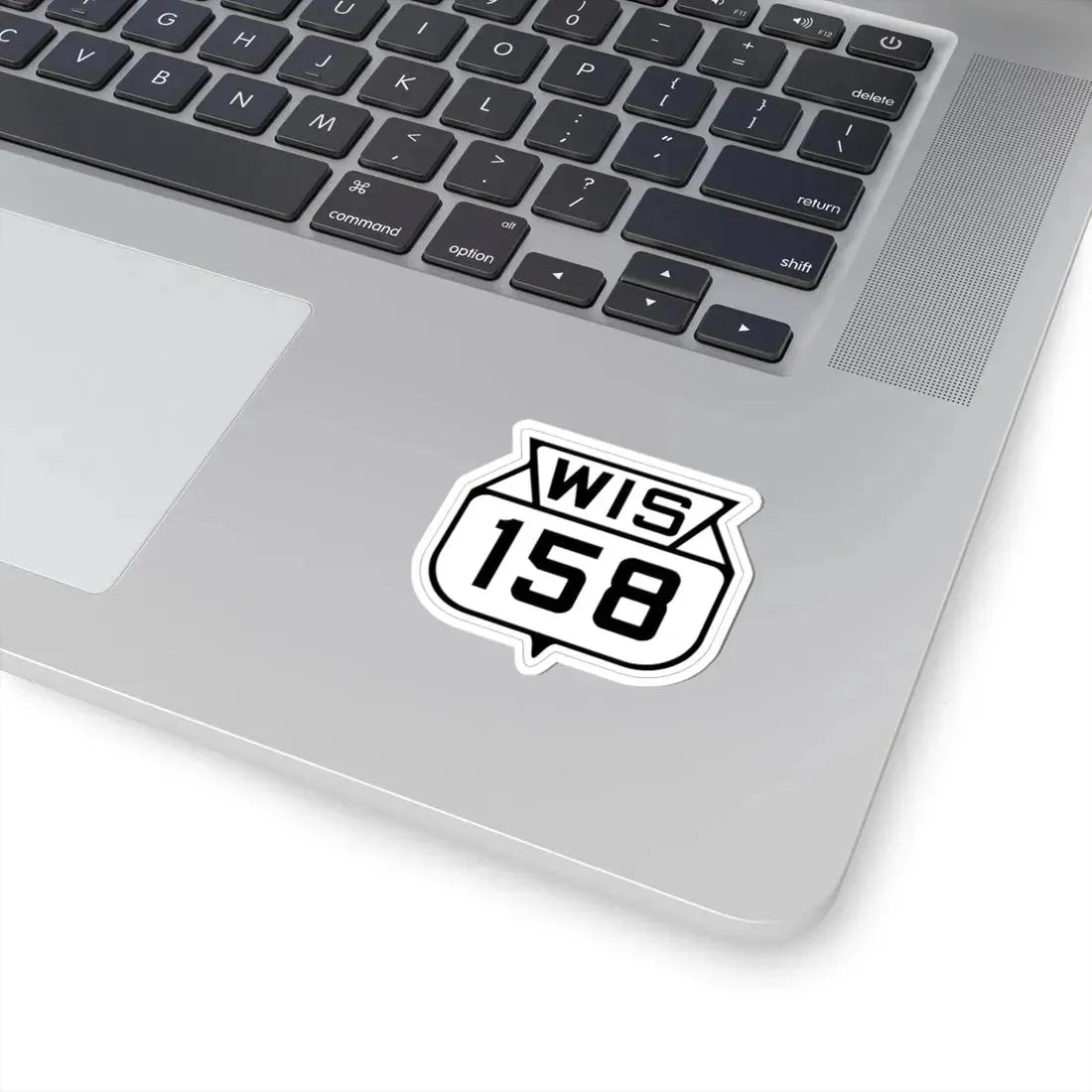 WIS 158 1938 (Wisconsin) (Road Sign) STICKER Vinyl Kiss-Cut Decal - The Sticker Space