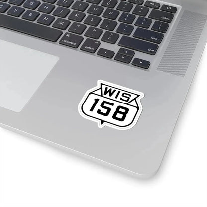 WIS 158 1938 (Wisconsin) (Road Sign) STICKER Vinyl Kiss-Cut Decal - The Sticker Space