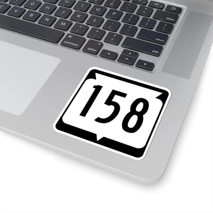 WIS 158 (Wisconsin) (Road Sign) STICKER Vinyl Kiss-Cut Decal - The Sticker Space