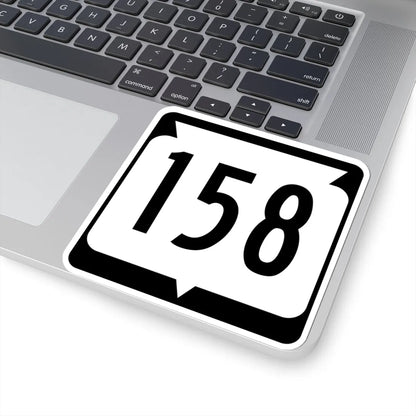 WIS 158 (Wisconsin) (Road Sign) STICKER Vinyl Kiss-Cut Decal - The Sticker Space
