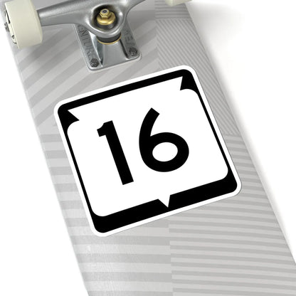 WIS 16 (Wisconsin) (Road Sign) STICKER Vinyl Kiss-Cut Decal - The Sticker Space