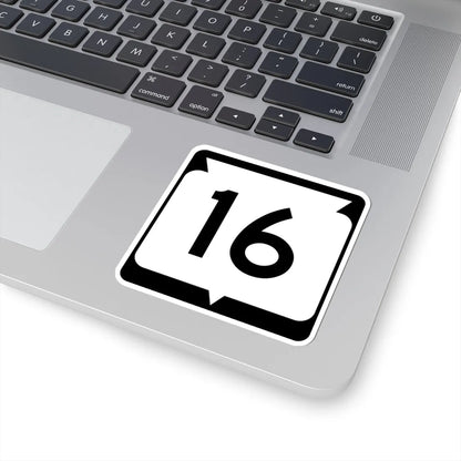 WIS 16 (Wisconsin) (Road Sign) STICKER Vinyl Kiss-Cut Decal - The Sticker Space