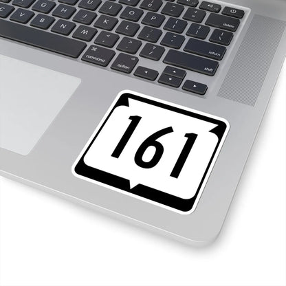 WIS 161 (Wisconsin) (Road Sign) STICKER Vinyl Kiss-Cut Decal - The Sticker Space