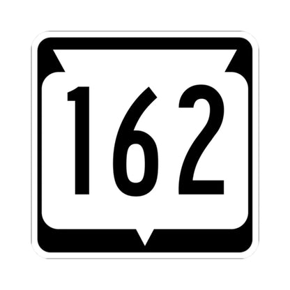 WIS 162 (Wisconsin) (Road Sign) STICKER Vinyl Kiss-Cut Decal 2 Inch White - The Sticker Space