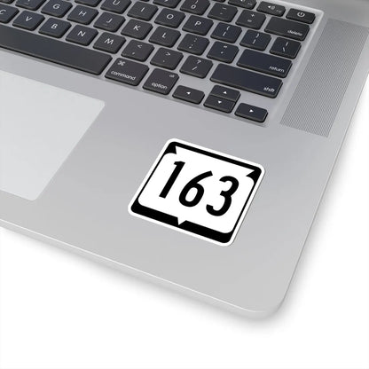 WIS 163 (Wisconsin) (Road Sign) STICKER Vinyl Kiss-Cut Decal - The Sticker Space