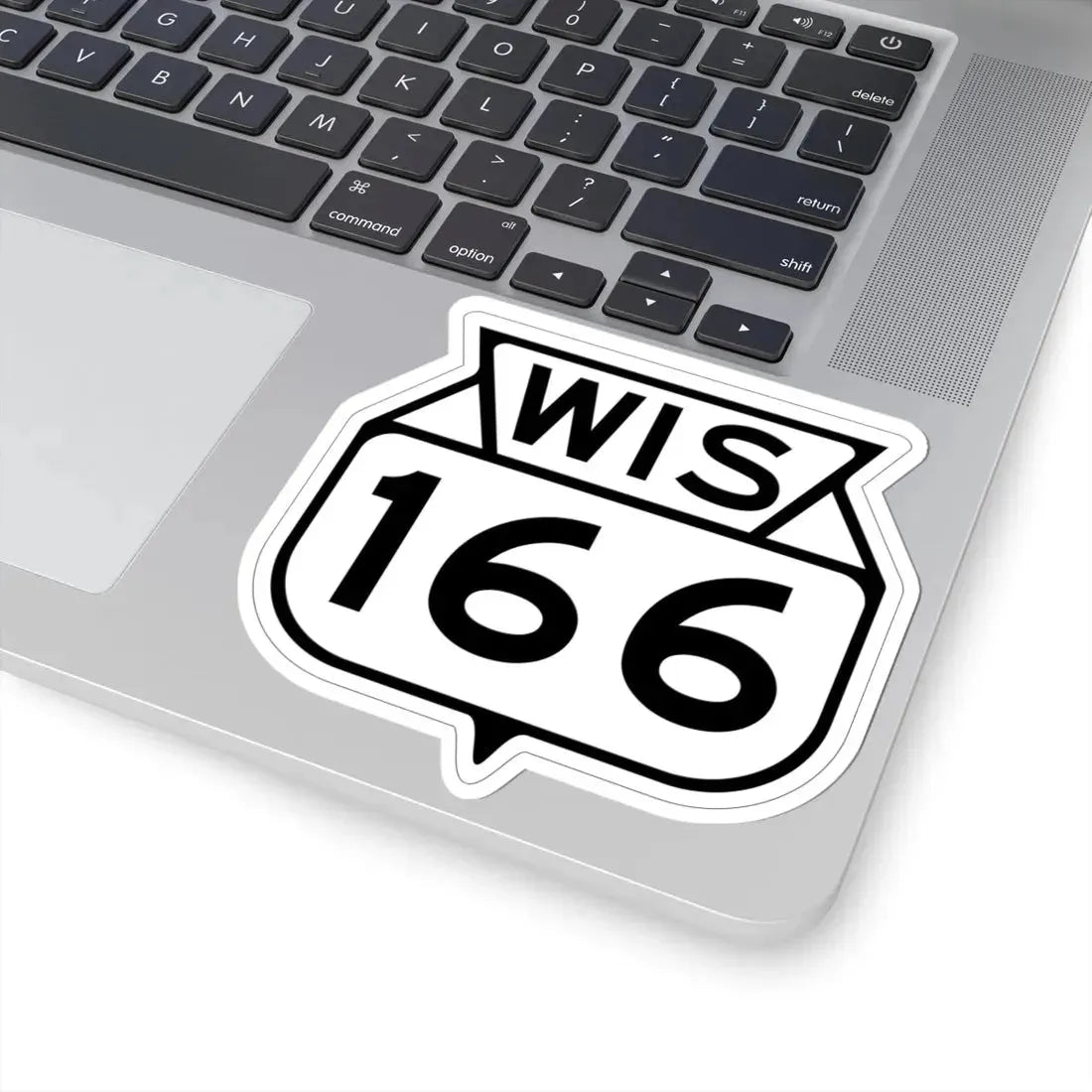 WIS 166 1949 (Wisconsin) (Road Sign) STICKER Vinyl Kiss-Cut Decal - The Sticker Space