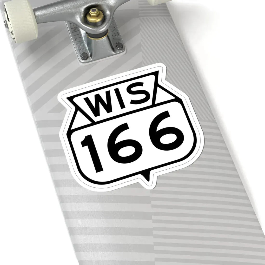WIS 166 1949 (Wisconsin) (Road Sign) STICKER Vinyl Kiss-Cut Decal - The Sticker Space