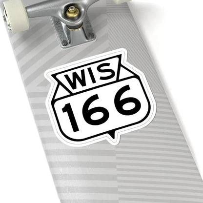WIS 166 1949 (Wisconsin) (Road Sign) STICKER Vinyl Kiss-Cut Decal - The Sticker Space