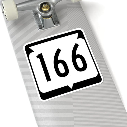 WIS 166 (Wisconsin) (Road Sign) STICKER Vinyl Kiss-Cut Decal - The Sticker Space