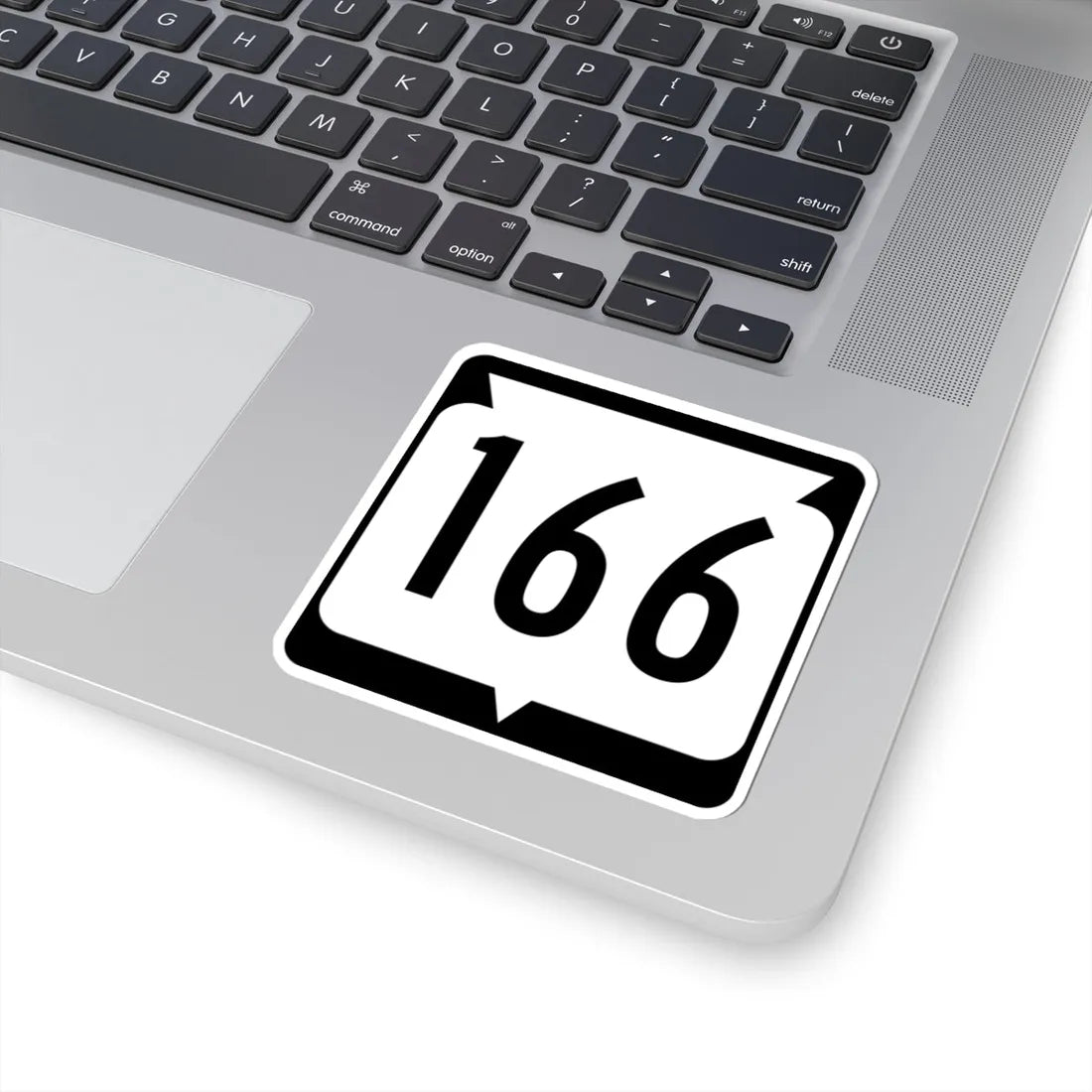 WIS 166 (Wisconsin) (Road Sign) STICKER Vinyl Kiss-Cut Decal - The Sticker Space