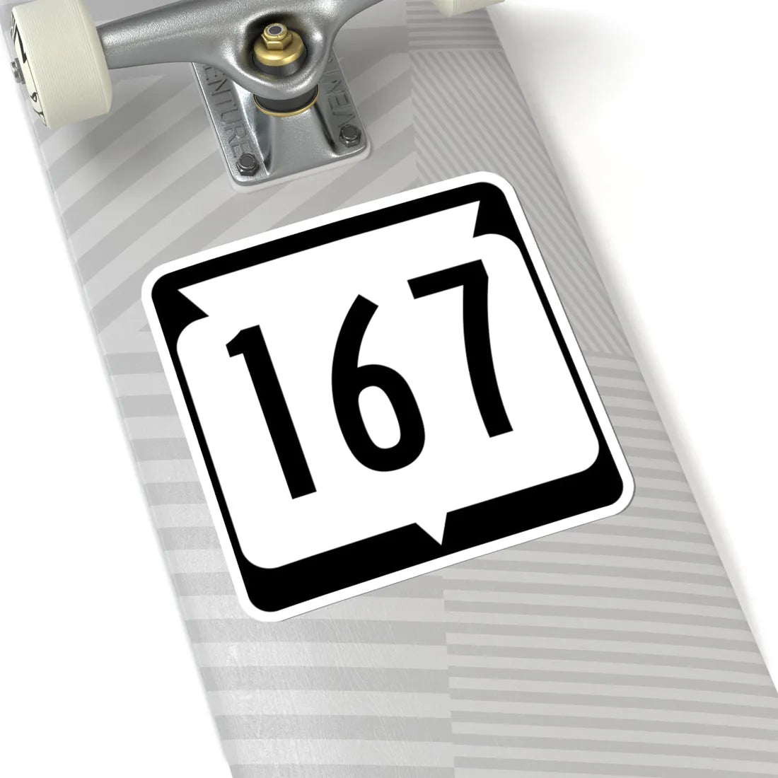 WIS 167 (Wisconsin) (Road Sign) STICKER Vinyl Kiss-Cut Decal - The Sticker Space