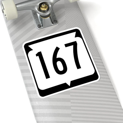 WIS 167 (Wisconsin) (Road Sign) STICKER Vinyl Kiss-Cut Decal - The Sticker Space