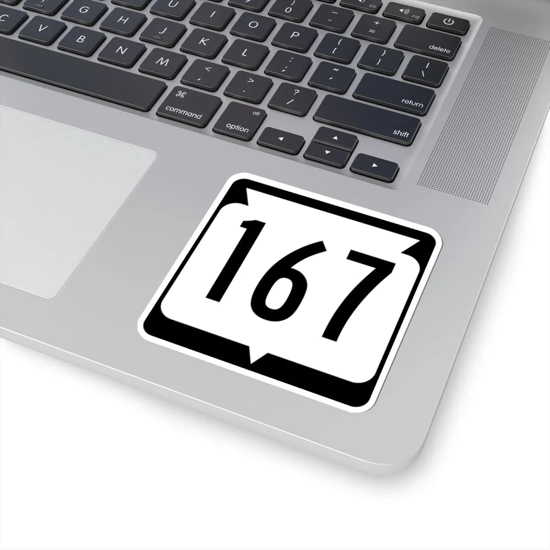 WIS 167 (Wisconsin) (Road Sign) STICKER Vinyl Kiss-Cut Decal - The Sticker Space