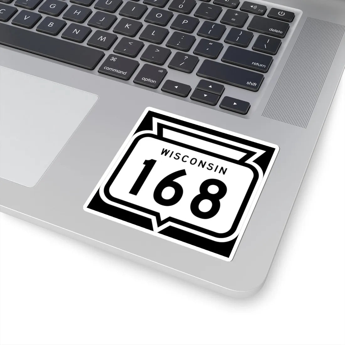 WIS 168 1958 (Wisconsin) (Road Sign) STICKER Vinyl Kiss-Cut Decal - The Sticker Space