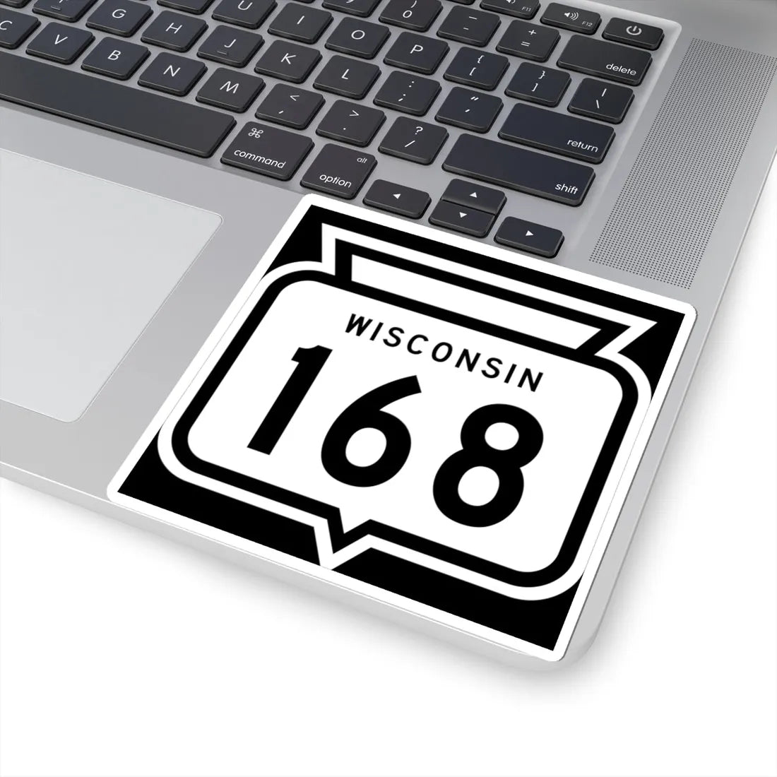 WIS 168 1958 (Wisconsin) (Road Sign) STICKER Vinyl Kiss-Cut Decal - The Sticker Space