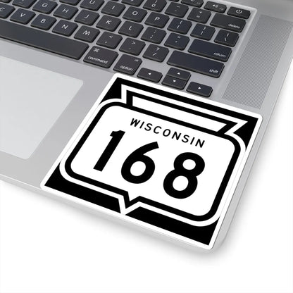 WIS 168 1958 (Wisconsin) (Road Sign) STICKER Vinyl Kiss-Cut Decal - The Sticker Space