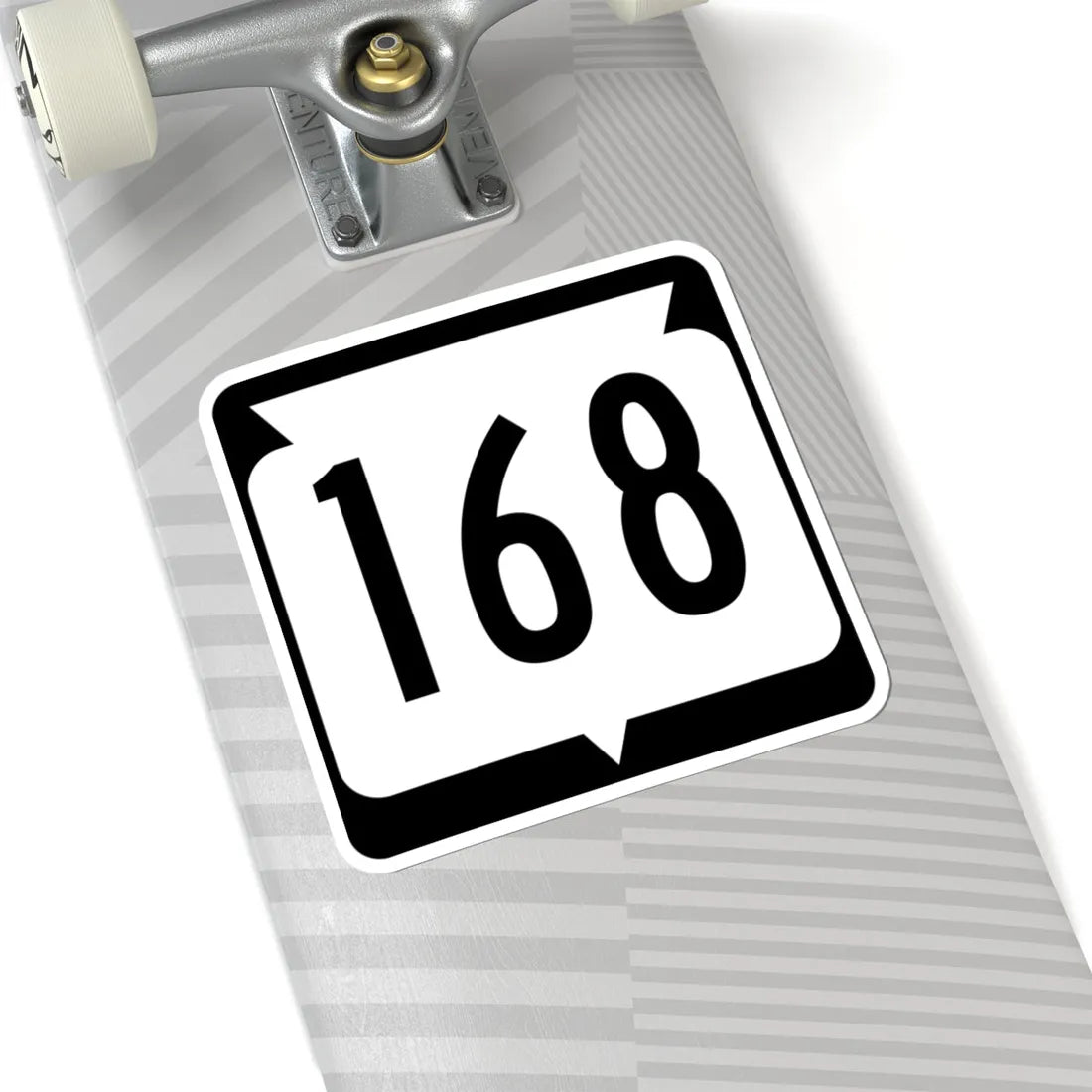 WIS 168 (Wisconsin) (Road Sign) STICKER Vinyl Kiss-Cut Decal - The Sticker Space