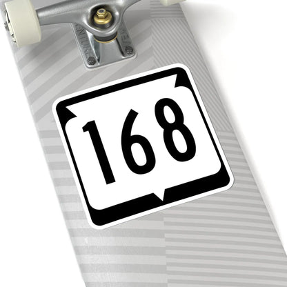 WIS 168 (Wisconsin) (Road Sign) STICKER Vinyl Kiss-Cut Decal - The Sticker Space