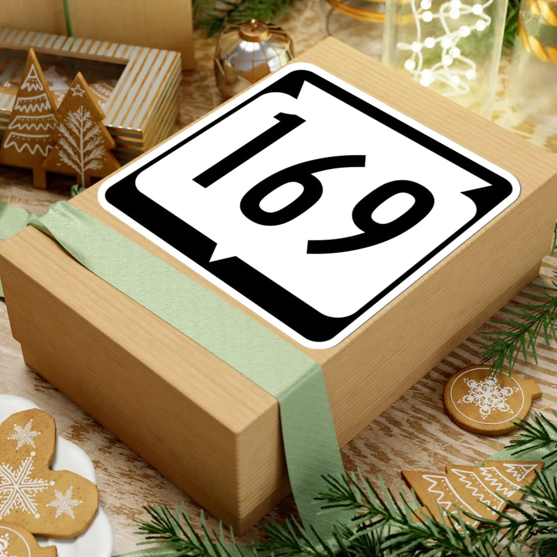 WIS 169 (Wisconsin) (Road Sign) STICKER Vinyl Kiss-Cut Decal - The Sticker Space