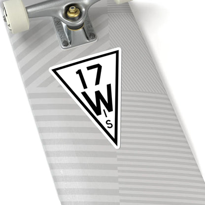 WIS 17 1927 (Wisconsin) (Road Sign) STICKER Vinyl Kiss-Cut Decal - The Sticker Space