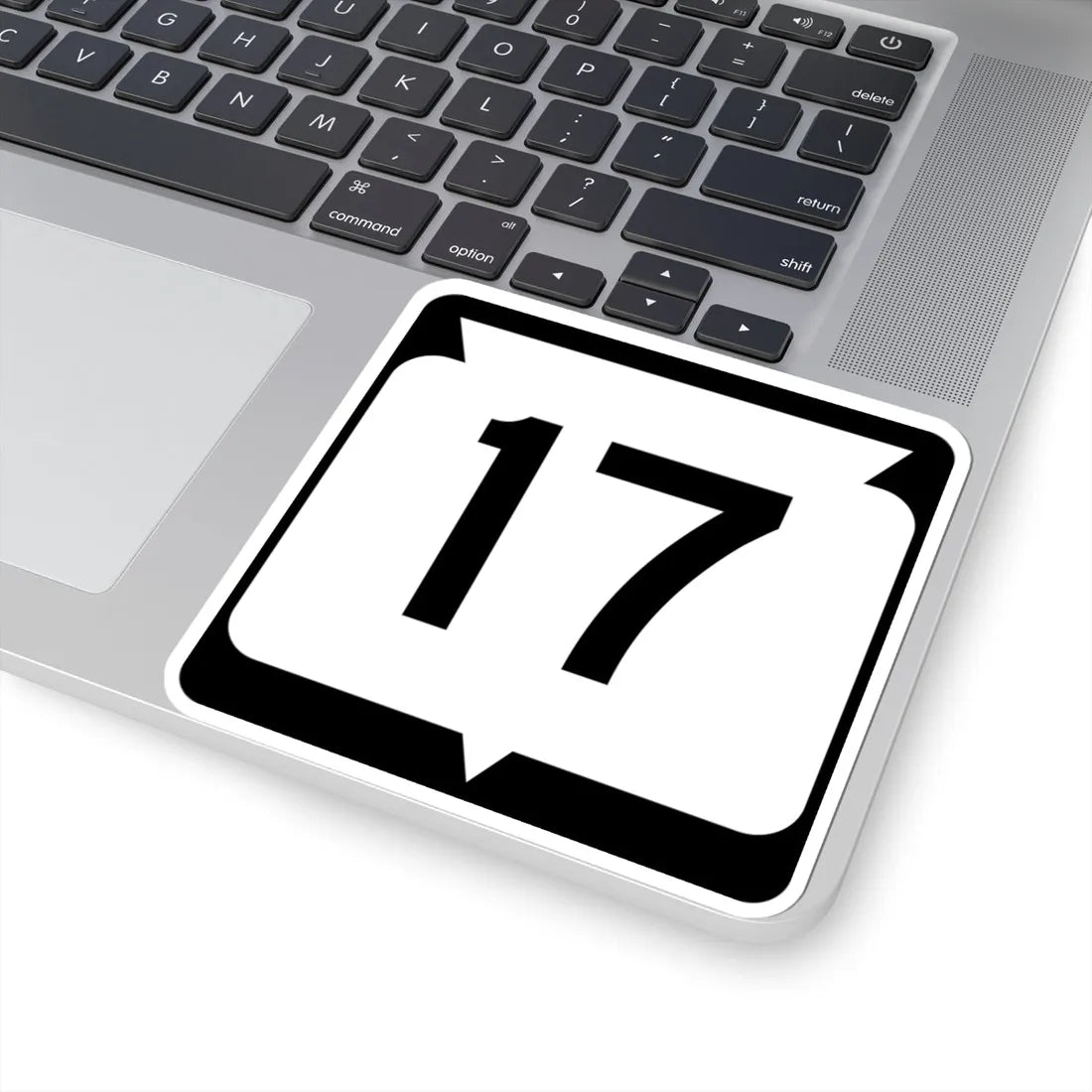 WIS 17 (Wisconsin) (Road Sign) STICKER Vinyl Kiss-Cut Decal - The Sticker Space