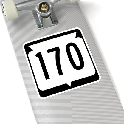 WIS 170 (Wisconsin) (Road Sign) STICKER Vinyl Kiss-Cut Decal - The Sticker Space