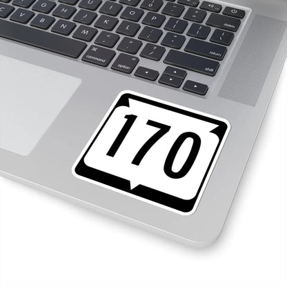 WIS 170 (Wisconsin) (Road Sign) STICKER Vinyl Kiss-Cut Decal - The Sticker Space