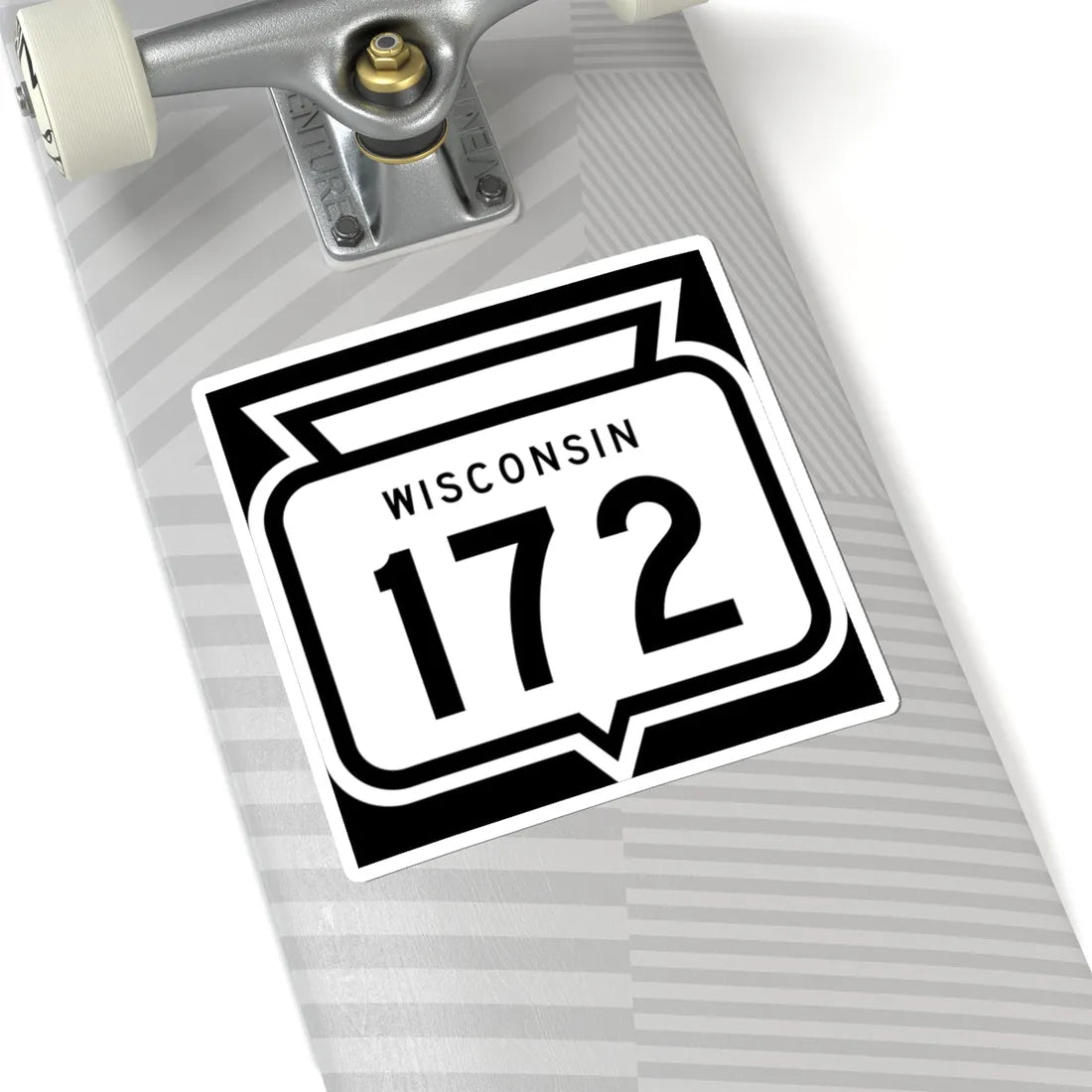 WIS 172 1958 (Wisconsin) (Road Sign) STICKER Vinyl Kiss-Cut Decal - The Sticker Space