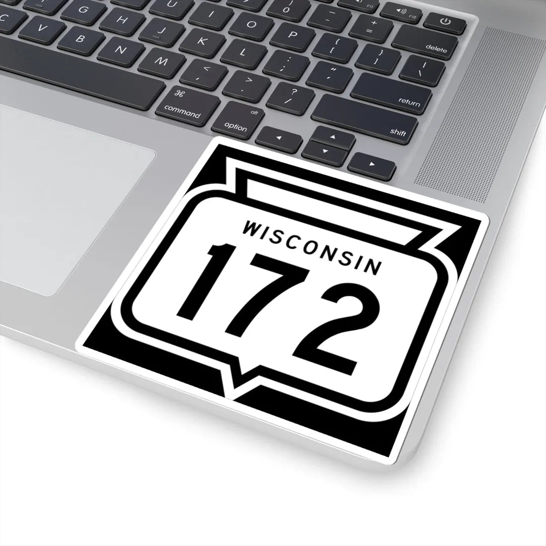 WIS 172 1958 (Wisconsin) (Road Sign) STICKER Vinyl Kiss-Cut Decal - The Sticker Space