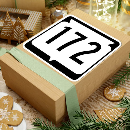 WIS 172 (Wisconsin) (Road Sign) STICKER Vinyl Kiss-Cut Decal - The Sticker Space