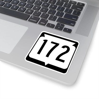 WIS 172 (Wisconsin) (Road Sign) STICKER Vinyl Kiss-Cut Decal - The Sticker Space