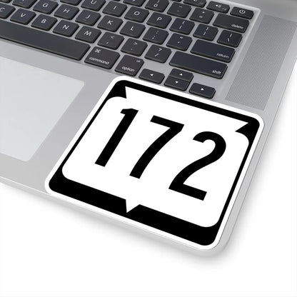 WIS 172 (Wisconsin) (Road Sign) STICKER Vinyl Kiss-Cut Decal - The Sticker Space