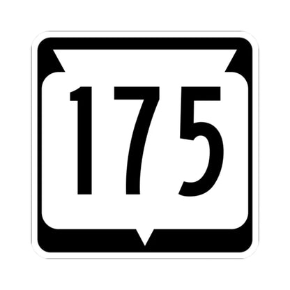 WIS 175 (Wisconsin) (Road Sign) STICKER Vinyl Kiss-Cut Decal 2 Inch White - The Sticker Space