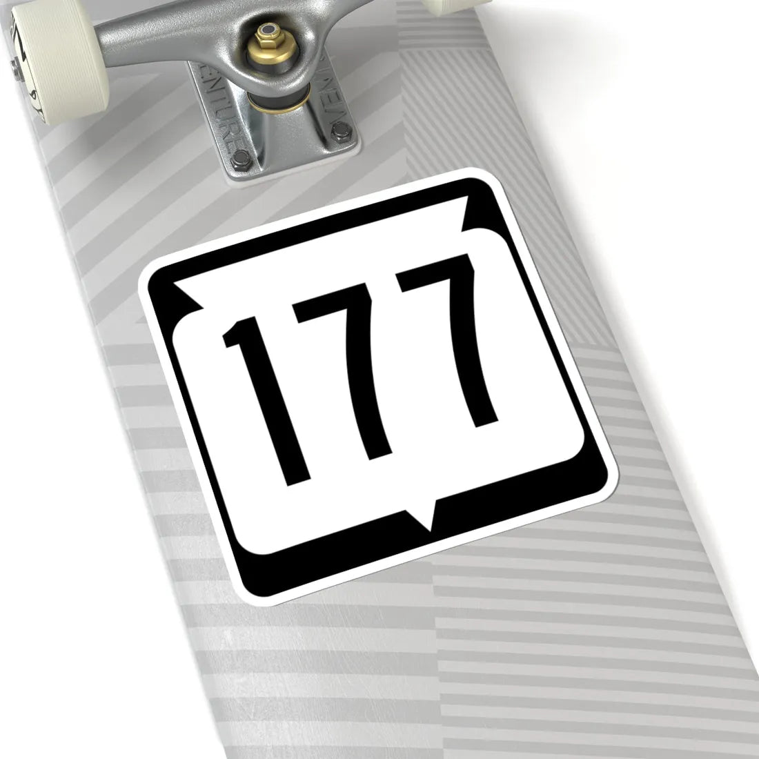 WIS 177 (Wisconsin) (Road Sign) STICKER Vinyl Kiss-Cut Decal - The Sticker Space