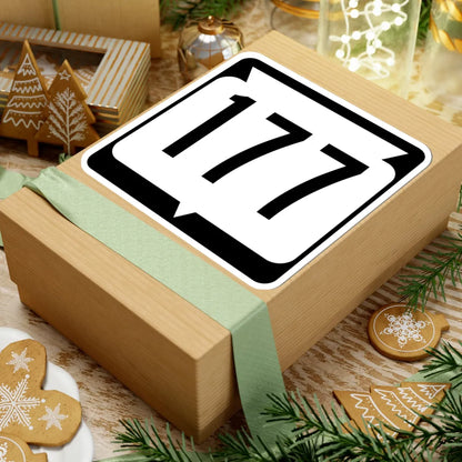 WIS 177 (Wisconsin) (Road Sign) STICKER Vinyl Kiss-Cut Decal - The Sticker Space