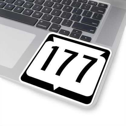WIS 177 (Wisconsin) (Road Sign) STICKER Vinyl Kiss-Cut Decal - The Sticker Space