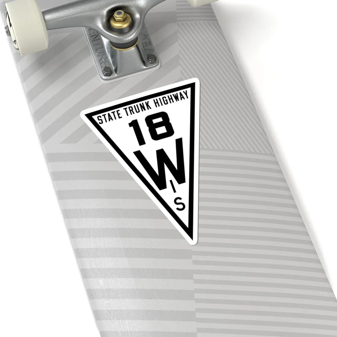 WIS 18 1919 (Wisconsin) (Road Sign) STICKER Vinyl Kiss-Cut Decal - The Sticker Space
