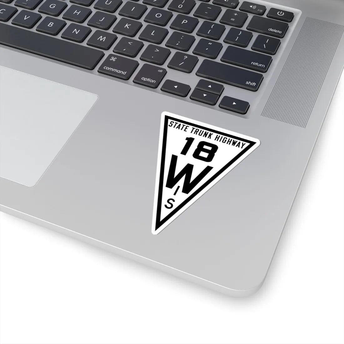 WIS 18 1919 (Wisconsin) (Road Sign) STICKER Vinyl Kiss-Cut Decal - The Sticker Space