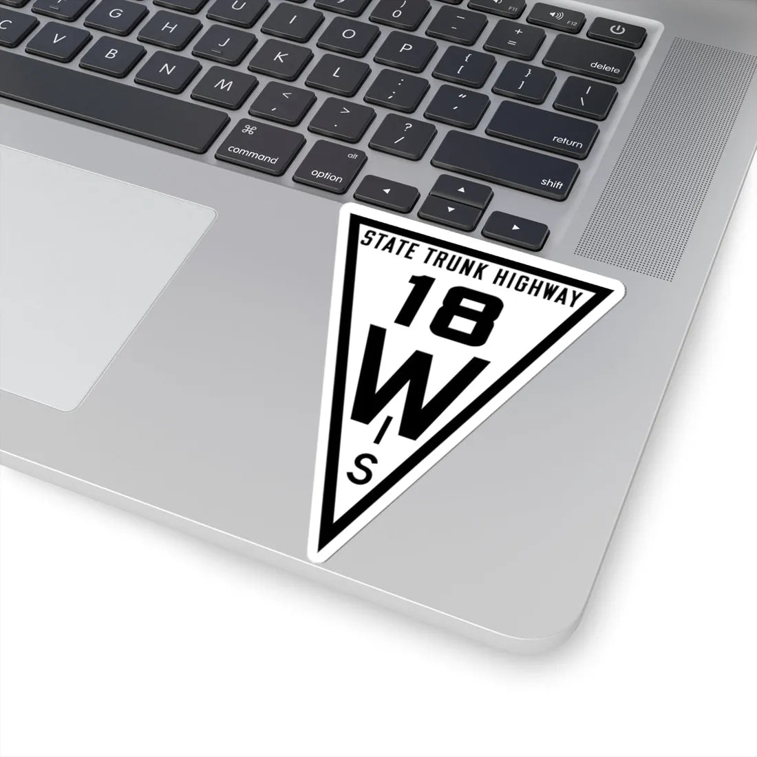 WIS 18 1919 (Wisconsin) (Road Sign) STICKER Vinyl Kiss-Cut Decal - The Sticker Space