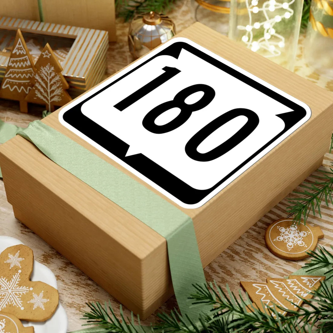 WIS 180 (Wisconsin) (Road Sign) STICKER Vinyl Kiss-Cut Decal - The Sticker Space