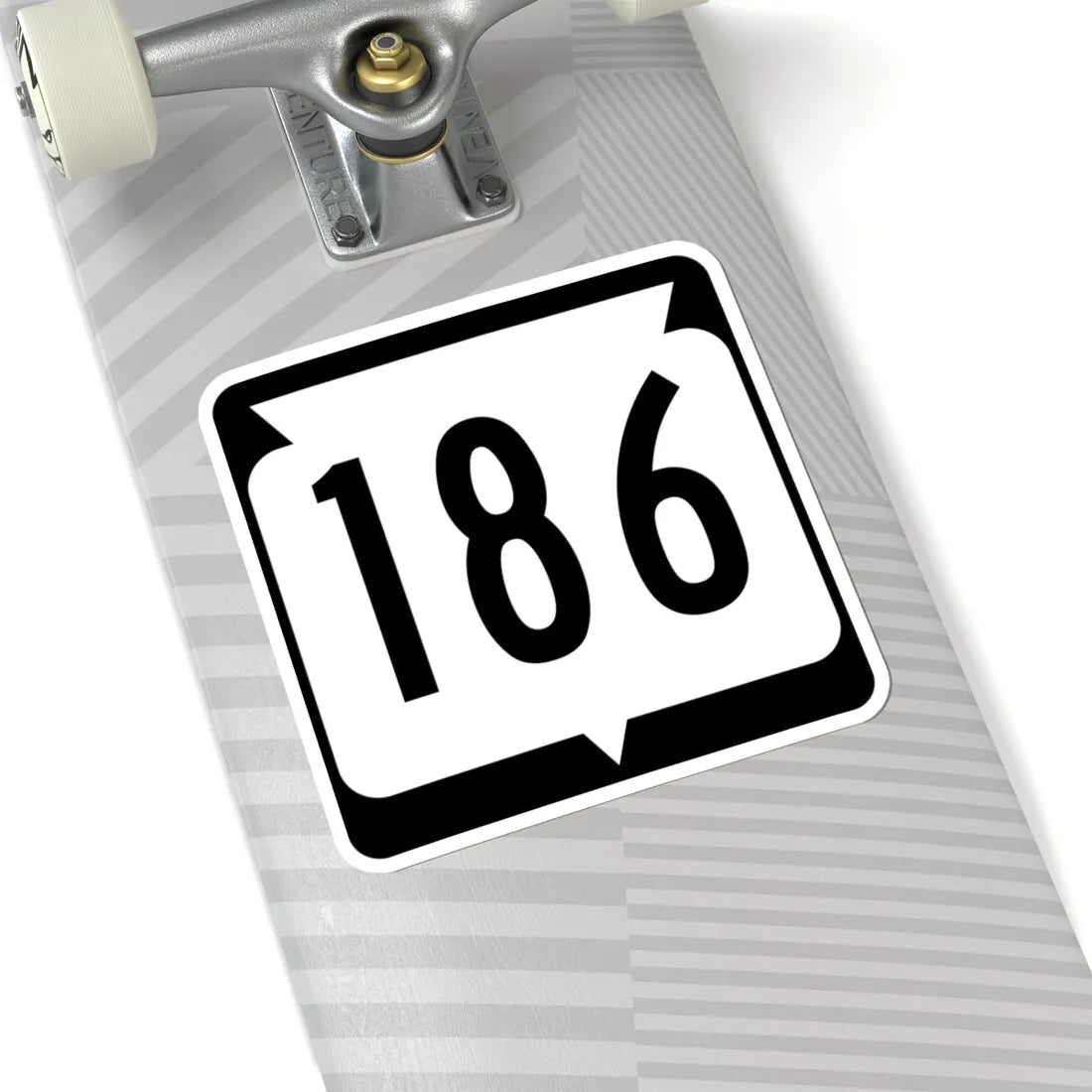 WIS 186 (Wisconsin) (Road Sign) STICKER Vinyl Kiss-Cut Decal - The Sticker Space